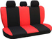 Huse pentru scaune auto Pok-Ter Drive din material, de culoare rosu