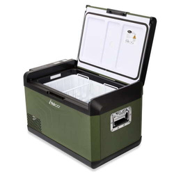 Frigider portabil de voiaj auto cu compresor Yolco GCX37 Green 37L 12V 24V + Baterie modulară Yolco