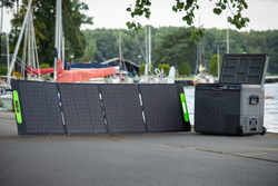 Lada frigorifica auto profesionala cu compresor Yolco TCX60 CARBON 63L + baterie modulara + panou solar 200W