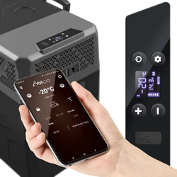 Frigider turistic cu compresor USB bluetooth 5.0 Yolco BCX50 CARBON 47L 12V 24V 100-230V + gratuit