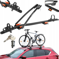 Suport biciclete Aguri Acuda 3 cu prindere pe bare transversale, Negru