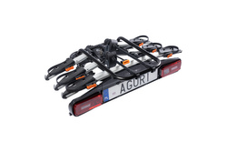 Aguri Active Bike PRO 3+1 Silver suport biciclete pe carlig pentru transportul a 4 biciclete