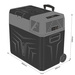 Frigider turistic cu compresor  USB bluetooth 5.0 Yolco BCX50 CARBON 47L 12V 24V 100-230V