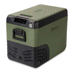 Frigider portabil de voiaj auto cu compresor Yolco KX40 GREEN 34L + căști wireless impermeabile