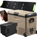 Lada frigorifica auto profesionala cu compresor Yolco TCX60 SAND 63L + baterie modulara + panou solar 200W