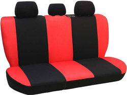 Huse pentru scaune auto Pok-Ter Drive din material, de culoare rosu