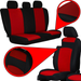 Set huse auto Pok-Ter Classic Plus 10 piese, Rosu