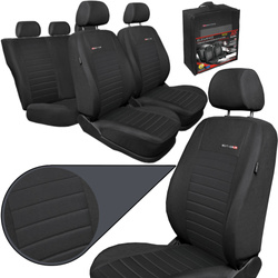 Huse pentru scaune auto Auto-Dekor Elegance din material textil Auto-Dekor Elegance Popiel 4 Gri
