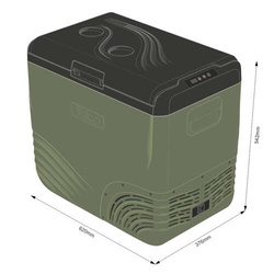 Frigider portabil de voiaj auto cu compresor Yolco NX50 Green 47L 12V 24V 240V