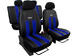 Set huse auto GT Pok-Ter din alcantara si piele ecologica, Albastru