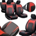 Huse pentru scaune auto Pok-Ter Design Leather Piele Rosu