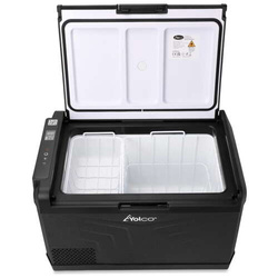Frigider portabil de voiaj auto cu compresor Yolco GCX37 Black 37L 12V 24V + Baterie modulară Yolco