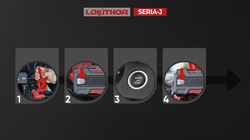 Starter de încărcare 3 în 1, PowerBank, lanternă LED, 2000A, 12V, Lokithor J400