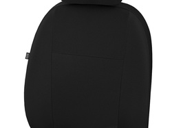Huse pentru scaune auto Pok-Ter Drive din material, de culoare negru