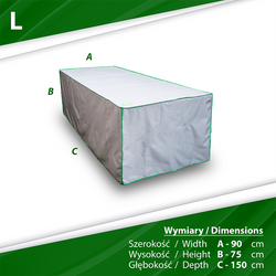 Husa de protectie pentru masa de gradina L 150x90x75 cm