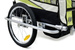 Remorca de biciclete cu amortizor 2 persoane +JOGGER verde + gratuit