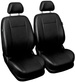 Huse universale pentru scaunele din fata 1+1 Auto-Dekor Comfort Piele Ecologica Negru