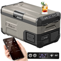 Lada frigorifica auto profesionala USB bluetooth 5.0 Yolco FCX18 CREAM 18L 12V 24V 100-230V