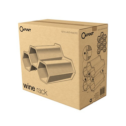 Raft de vin pentru sticle Qvant antracit 19712