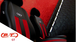 Set huse auto GT Pok-Ter din alcantara si piele ecologica, Bej