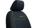 Huse pentru scaune auto Pok-Ter Trend Line din material culoare galben