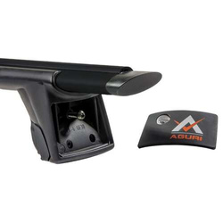 Set bare portbagaj din aluminiu cu cheie 120 cm AGURI RUNNER II AL 1.20 A/B Negru