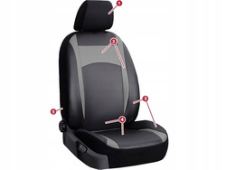 Huse pentru scaune auto Pok-Ter Design Leather Piele Bej