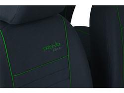 Huse pentru scaune auto Pok-Ter Trend Line din material culoare verde