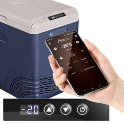 Frigider portabil de voiaj auto cu compresor Yolco NX50 Blue 47L 12V 24V 240V
