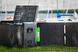 Lada frigorifica auto profesionala cu compresor Yolco TCX60 CARBON 63L + baterie modulara + panou solar 200W