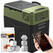 Frigider turistic cu compresor  USB bluetooth 5.0 Yolco BCX50 GREEN 47L 12V 24V 100-230V