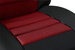 2x Husa matlasata pe scaunul din fata VIP ERGONOMIC MODELUL 6, culoare rosu