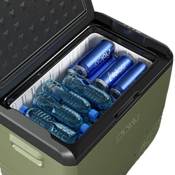 Frigider portabil de voiaj auto cu compresor Yolco NX50 Green 47L 12V 24V 240V