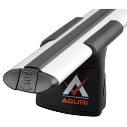 Set bare portbagaj din aluminiu cu cheie 135 cm AGURI RUNNER II AL 1.35 A/B Argintiu