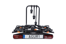 Aguri Active Bike PRO 3 Black suport biciclete pe carlig pentru transportul a 3 biciclete