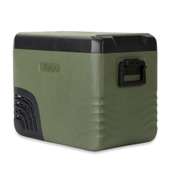 Frigider portabil de voiaj auto cu compresor Yolco KX40 GREEN 34L + căști wireless impermeabile