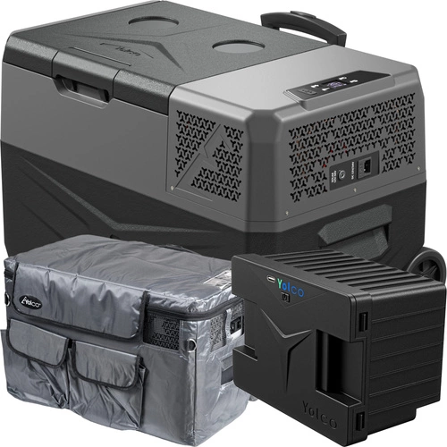 Lada frigorifica auto profesionala cu compresor Yolco BCX30 CARBON 28L + baterie modulara + scut termic