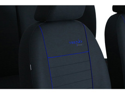 Huse pentru scaune auto Pok-Ter Trend Line din material culoare albastru