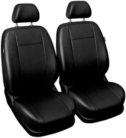 Huse universale pentru scaunele din fata 1+1 Auto-Dekor Comfort Piele Ecologica Negru