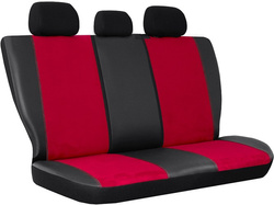 Huse pentru scaune auto Pok-Ter Alkantara piele Rosu