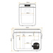 Frigider portabil de voiaj auto cu compresor Yolco KX40 Carbon 34L