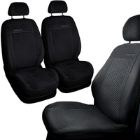 Huse pentru scaunele din fata 1+1 Auto-Dekor Prestige Alkantara Negru