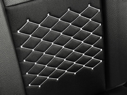 Husa Auto cu Suport Lombar, Model POK-TER Motive, Universala, Culoare Negru
