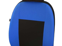 Huse pentru scaune auto Pok-Ter Drive din material, de culoare albastru