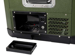 Frigider portabil de voiaj auto cu compresor Yolco GCX37 Green 37L 12V 24V + Baterie modulară Yolco