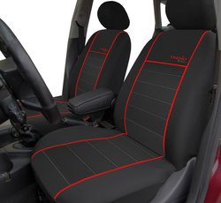 Huse pentru scaune auto Pok-Ter Trend Line din material culoare rosu