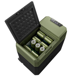 Frigider turistic cu compresor  USB bluetooth 5.0 Yolco BCX50 CARBON 47L 12V 24V 100-230V