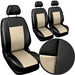 Huse universale pentru scaunele din fata 1+1 Auto-Dekor Comfort Piele Ecologica Bej