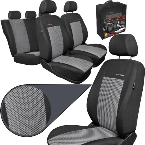 Huse pentru scaune auto Auto-Dekor Elegance din material textil Auto-Dekor Elegance Popiel 2 Gri