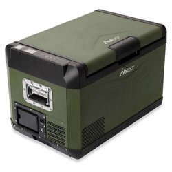 Frigider portabil de voiaj auto cu compresor Yolco GCX37 Green 37L 12V 24V + Baterie modulară Yolco